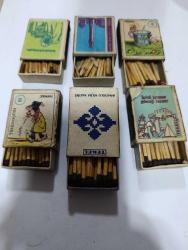 ORİJİNAL DÖNEM ÜRÜNÜ KOLEKSİYONLUK 6 ADET TEKEL KİBRİTLERİ