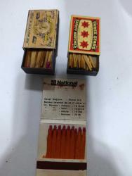 ORİJİNAL DÖNEM ÜRÜNÜ KOLEKSİYONLUK 3 ADET KİBRİT