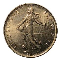 Fransa 5 Francs (1973) - Semeuse (Tohum Eken Kadın), 