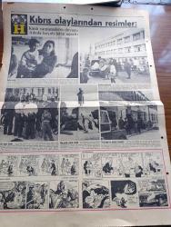 Hürriyet Gazetesi - Turkish Newspaper - 24 Aralık 1963 - Kıbrıs'ta çarpışmaları takip eden Aydoğan Önol bildiriyor - kıbrıs'taki çarpışmalar bir iç harp halini alıyor - Kıbrıs'tan İsmet İnönü'ye gelen mesaj - çarpışmalarda şehit düşen Kıbrıs türklerinden birinin cenazesinde Rauf Denktaş ve Fazıl Küçük görülüyor Fotoğrafı - bir Doçent sendika idarecilerini kan dökmeye teşvik etmiş - 28 kızın ırzına geçen iş adamı Adil Gençoğlu kızları oğluna devretmiş Fotoğrafı - Spor toto'da 13 bilen yok - Grev ATAŞ'ın günde 800 bin lira zararına yol açtı - Doktor Fazıl Küçük'ün bürosu ve Türk elçiliği Ateş yağmuruna tutuldu - Vali Niyazi Akı genelevlerin kapatılacağını söyledi - Kıbrıs olaylarından fotoğraflar - Lefkoşa Atatürk ilkokuluna sığınan insanlar Fotoğrafı - babası kayıp çocuklar fotoğraf - lefkoşa'daki Girne kapısında bulunan Atatürk heykeli makineli tüfek ateşi ile tarandı Fotoğrafı - Dedektif Nik'in Maceraları Karikatür - Gökler Hakimi Gordon karikatür - Almanya'dan gelen kadın işçimiz