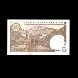 PAKİSTAN (1984-1999) - 5 Rupees (ÇİL 10/10)