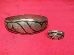 Sandıktan Mükemmel Kondisyonda Alpaka Gümüş Savatlı Bilezik