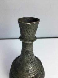 Antika Osmanlı İslami Bronz Vazo