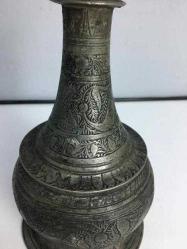 Antika Osmanlı İslami Bronz Vazo