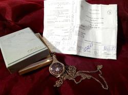 RUS SLAVA MARKA KOLYE SAAT ORJİNAL KUTUSUNDA SERTİFİKALI ÜRÜN  UZUNLUK 42 CM