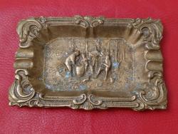 ESKİ AVRUPA PİRİNÇ KÜLLÜK-KÜL TABLASI