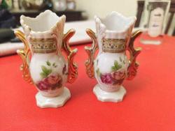 P16----RIVIERA LM BİR ÇİFT PORSELEN VAZO