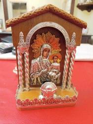 DR18-----ESKİ IŞIKLI HIRİSTİYAN İKONA