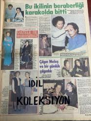 HAFTA SONU GAZETESİ DOĞUM GÜNÜ GAZETESİ (TURKİSH NEWSPAPER) - 9 OCAK 1981 - Yıl:5 Sayı:2 - Zeki Müren-Tekin Akmansoy-Hülya Koçyiğit – Türkan Şoray – Filiz Akın – Bülent Ersoy – Melos – Nami Dilbaz – Namı Dilbaz – Puna Pamir – Ayşe Aytözoğlu – Nazan – Emel Sayın – Yonca Yücel – Saffet – Tayan – Sevim Tuna – Yahya – Müdir Bey – Cüneyt Arkın – Cüneyt Erkin – Murat – Nes’e Karaböcek – Nese Karabocek – Güler – Murat – Ceylan – Oya Yücel-Gülşen Bubikoğlu-Nabi Dilbaz-Talha Özmen-Bülent Ersoy yeni yılda hanım hanımcık – Bu ikilinin beraberliği karakolda bitti – Güzele ne yaraşmaz – Çılgın Melos ve bir günlük çılgınlık – Ben kayınpederimin esiri değilim – Dansözlük zor ve tehlikeli meslektir – Londra’da bir umut var – Bu da mı yalan – Görünmeyen adamın gözüyle – Vize mize ve Yahya – Yeni yıla gözleri yaşlı girdi – Kürkten nefret eden kadın da varmış  TV’deki yılbaşı programının sebep olduğu son olay – Ah bir de ameliyat olabilsem – Deriyi kumaş gibi işlemek – Yaptığını söktüğünü kendi dikiyor