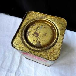 1970'ler Dekorluk İngiliz Ridgways Teneke Çay Kutusu