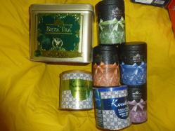 TENEKE ve KARTON ÇAY- KAHVE KUTUSU 23 ADET HEPSİ GÖNDERİLECEK+ÜCRETSİZ KARGO