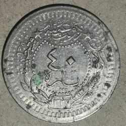 OSMANLI DEVLETİ  SULTAN REŞAT  1327 / 4  40 PARA