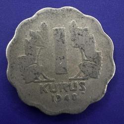 Nadir (R) Papatya 1 Kuruş 1940.