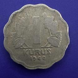 Nadir (R) Papatya 1 Kuruş 1940.