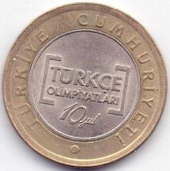 TÜRKÇE OLİMPİYAT 1 TL HATIRA PARASI ÇİLKAPSÜLÜN İÇİNDE