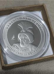 LOT.2 » Darphane Padişah Serisi Gümüş  4. Mehmet ( Avcı Mehmed ) Çil Sertifikalı No 19