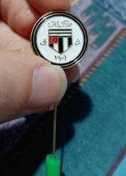 OSMANLICA BEŞİKTAŞ SPOR KULÜBÜ, MİNELİ YAKA İĞNESİ/ROZET ÇİL