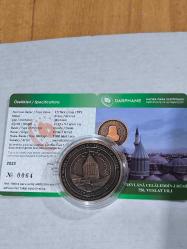 Darphane Bronz Hatıra Para Mevlana Celalettin Rumi Çil Sertifikalı