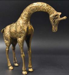 Zürafa, Pirinç Zürafa, Pirinç Zürafa bibloları (takım halinde)  20cmx19cm ve 11cmx5cm