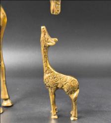 Zürafa, Pirinç Zürafa, Pirinç Zürafa bibloları (takım halinde)  20cmx19cm ve 11cmx5cm