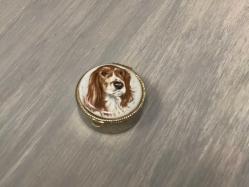 köpek görselli enfiye kutusu