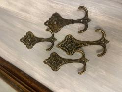 4 adet eskilerden pirinç askı