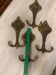 4 adet eskilerden pirinç askı