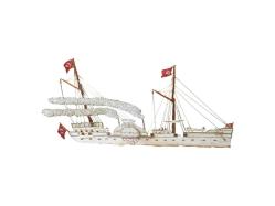 OSMANLI DÖNEMİ YANDAN ÇARKLI VAPUR EL İŞLEME TABLO