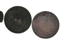 3 adet osmanlı bakır para lotu