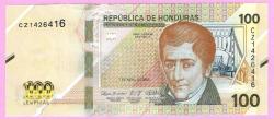 Honduras 100 Lempiras 2022 P 112 UNC (TK 19 024) ÇİL