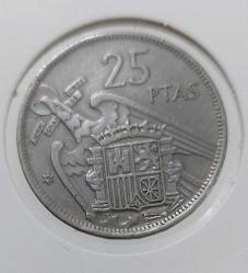 1957 İSPANYA 25 PESETAS ORİJİNAL MADENİ PARASI W2ZZZ1 NADİRDİR
