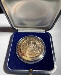 LOT.17 » ABD FRANKLİN DARPHANESİ LİNCOLN - DOUGLAS TARTIŞMALARI KONULU ''34,6 GR'' BRONZ MADALYON KUTULU