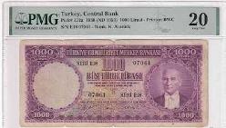 5. EMİSYON 1.000 LİRA ( MOR BİNLİK ) E18 PMG 20 ÇT