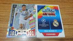 Topps 2017-18 UEFA Champions League Cristiano Ronaldo UCL 100 Club XI Kart No:428