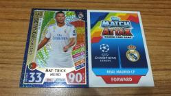 Topps 2017-18 UEFA Champions League Cristiano Ronaldo Hat-Trick Heroes Kart No:441