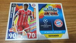 Topps 2017-18 UEFA Champions League David Alaba Club Heroes Kart No:CH4