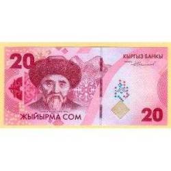 KIRGIZİSTAN 20 SOM 2023 ÇİL