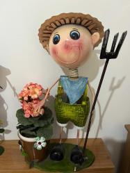 El yapımı bahçe saksı