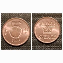 LOT.84 » İsveç 5 Öre 1972