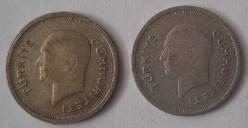 TÜRKİYE 1935 25 KURUŞ GÜMÜŞ 2 ADET