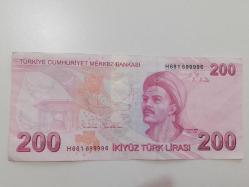 RADAR 200TL 9.EMİSYON 8.TERTİP (H681699996) KOLEKSİYON İÇİN HARİKA SERİ ÇİL ALTI DÜZ OKUNUŞ (699996) TERS OKUNUŞ (699996)