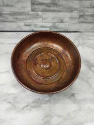 Antika Kabartma Göbekli Bakır Hamam Tası