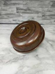 Antika Kabartma Göbekli Bakır Hamam Tası