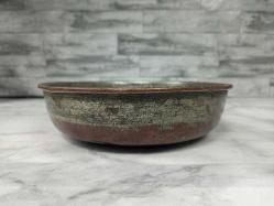 Antika Kabartma Göbekli Bakır Hamam Tası