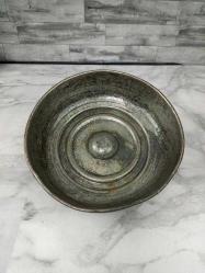 Antika Kabartma Göbekli Bakır Hamam Tası