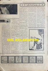 Osmanlıca Akbaba Mizah Dergisi-Gazetesi, Orijinal Dönem Basım, (Ottoman Magazine-Newspaper) - 30 Aralık (Kanun-i Evvel) 1926 - Sayı: 425 - İmzasız Kapak Karikatürü: Yeni Sene Gebedir! 