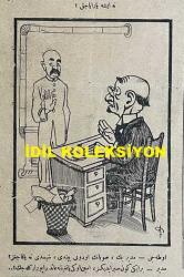 Osmanlıca Akbaba Mizah Dergisi-Gazetesi, Orijinal Dönem Basım, (Ottoman Magazine-Newspaper) - 30 Aralık (Kanun-i Evvel) 1926 - Sayı: 425 - İmzasız Kapak Karikatürü: Yeni Sene Gebedir! 