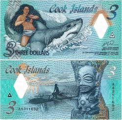 P#W11 Cook Adaları 3 Dolar 2021 Polmyer ÇİL