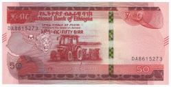 Etiyopya 2020 Yılı 50 Birr ÇİL