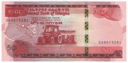 Etiyopya 2020 Yılı 50 Birr ÇİL
